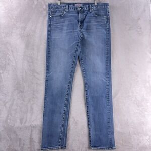S.M.N Denim Jeans Mens Size 36x33 Blue Medium Wash The Finn Tapered Slim